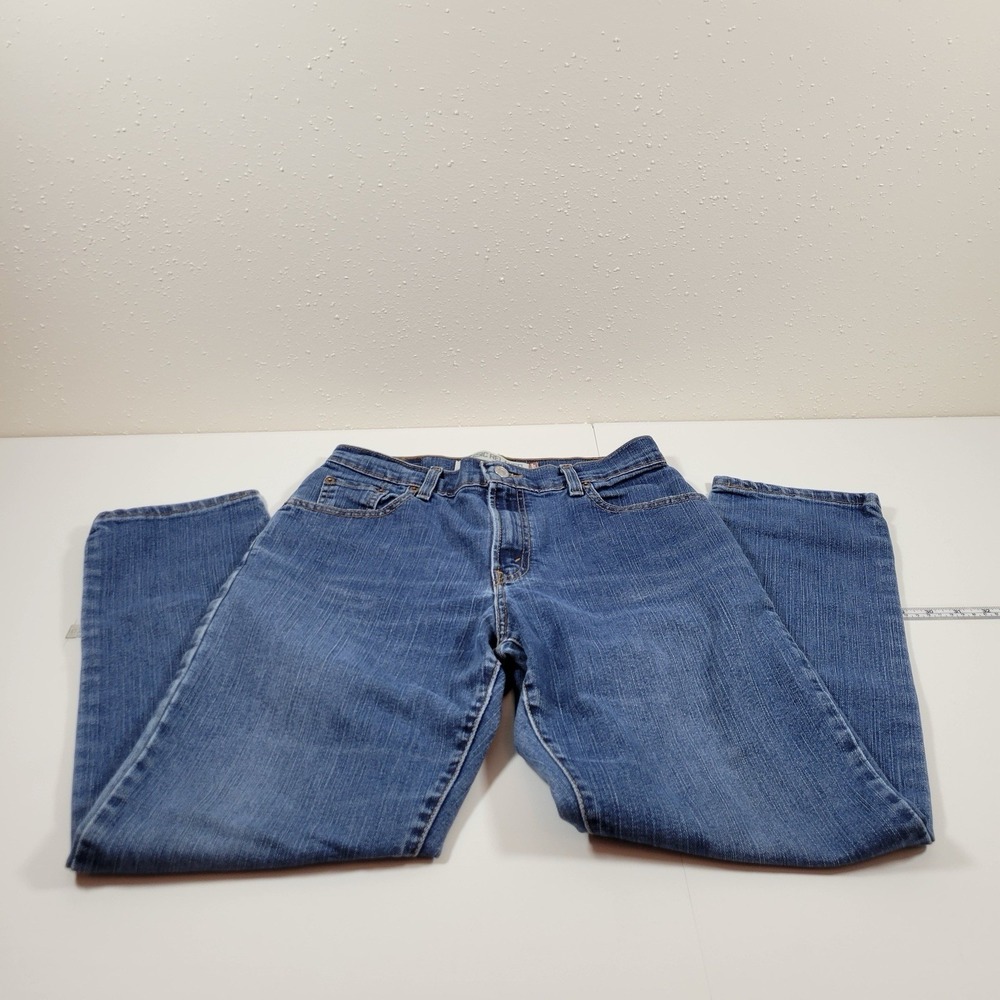 Vintage Levi's Women's‎ Jeans 550 Classic Relaxed Tapered Size 8 Short Blue - Picture 1 of 10
